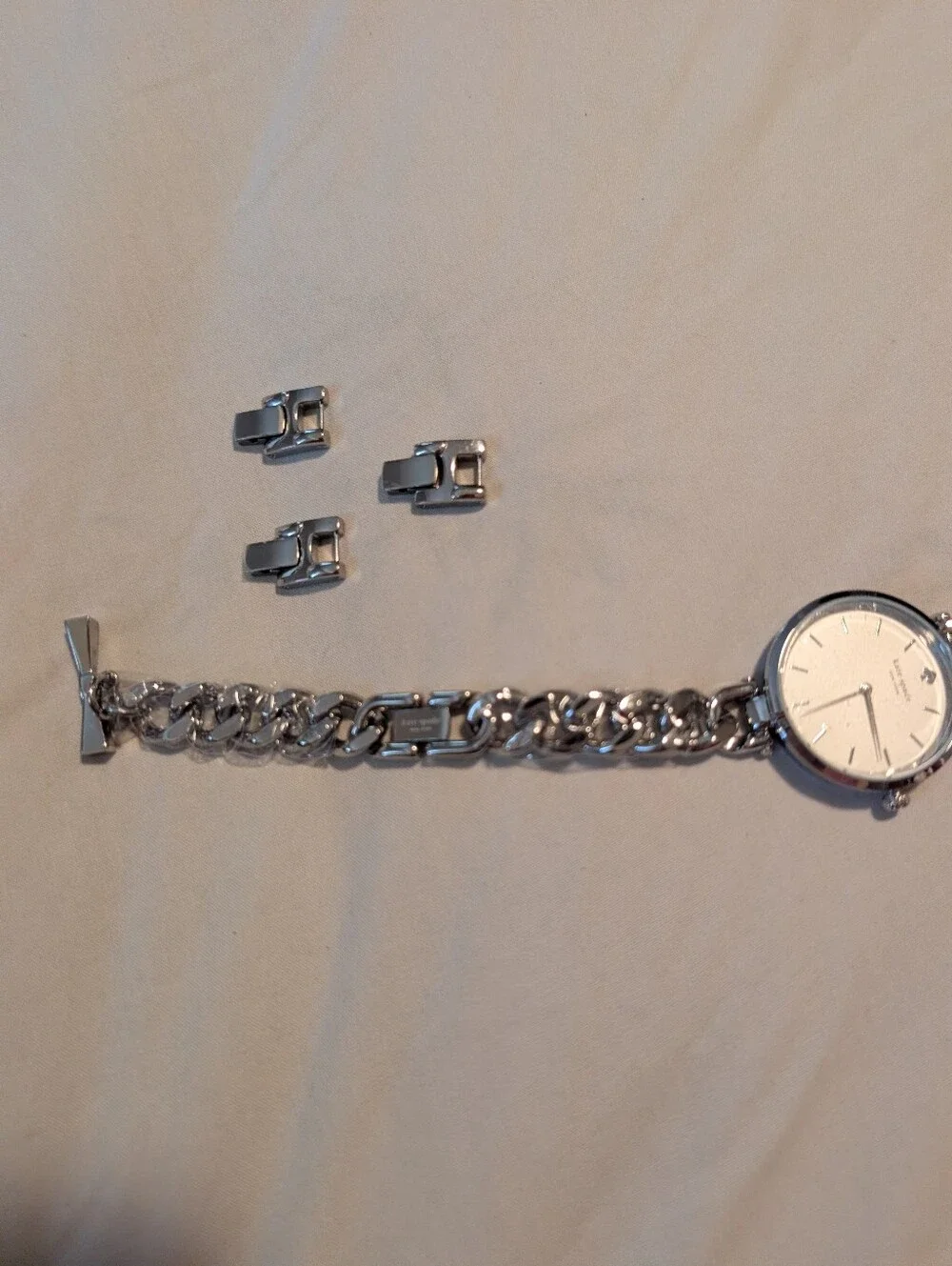 Kate SpadeHolland Silver Dial Stainless Steel Twist Ladies Watch